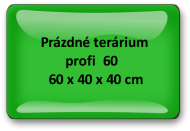 Terárium profi 60 x 40 x 40 - prázdné
